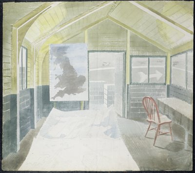 Der Operationsraum, ca. 1941-42 von Eric Ravilious