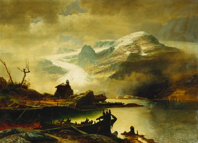 Der Bondhus-Gletscher in Sunnhordland, 1878 von Erik Bodom
