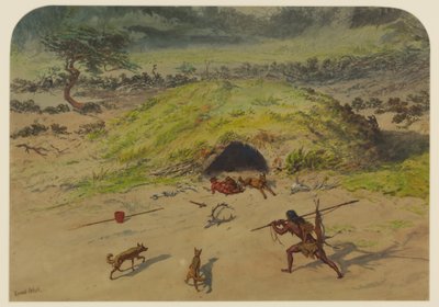 Prähistorische Szene von Ernest Henry Griset