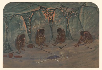 Prähistorische Szene, 1871 von Ernest Henry Griset
