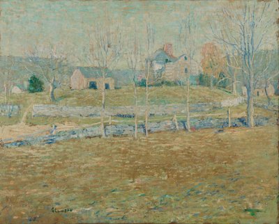 Ein verlassenes Bauernhaus von Ernest Lawson