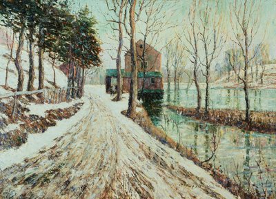 Schmelzender Schnee von Ernest Lawson