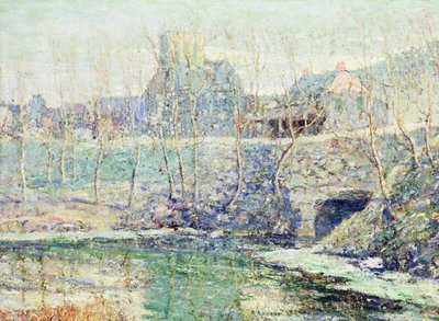 Nebliger Tag im März von Ernest Lawson