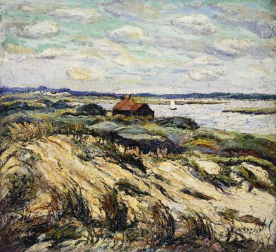 Hütte an der Bucht von Ernest Lawson