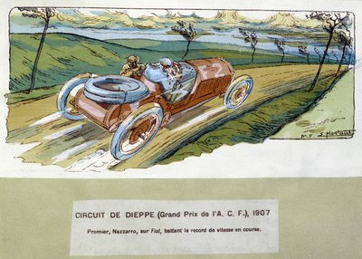 Circuit de Dieppe (A.C.F Grand Prix) von Ernest Montaut