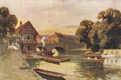 Folly Brücke, Oxford von Ernest William Haslehust