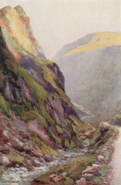 Honister Pass – Morgendämmerung von Ernest William Haslehust