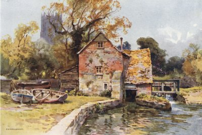 Place Mill, Christchurch von Ernest William Haslehust