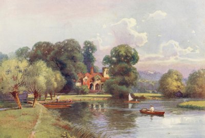 Fluss Themse: Medmenham Abbey von Ernest William Haslehust