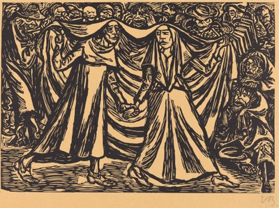 Der Totentanz II, 1921 von Ernst Barlach