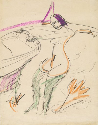 Badende, 1912-1913 von Ernst Ludwig Kirchner