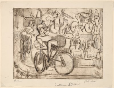 Radrennen, 1926 von Ernst Ludwig Kirchner