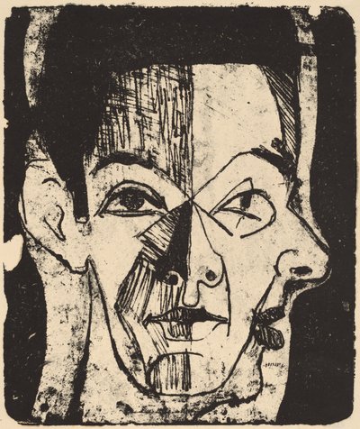 Kopfstudie von Ernst Ludwig Kirchner