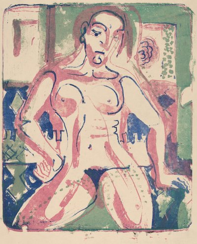 Nackte Frau, 1927 von Ernst Ludwig Kirchner