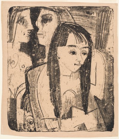 Porträt eines Mädchens, 1921 von Ernst Ludwig Kirchner