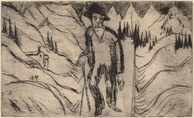Der Wanderer, 1922 von Ernst Ludwig Kirchner