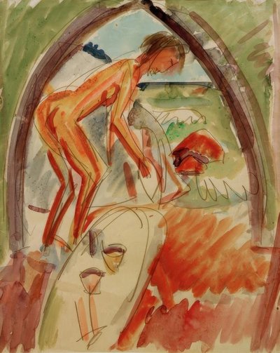 Akt im Bogen von Ernst Ludwig Kirchner