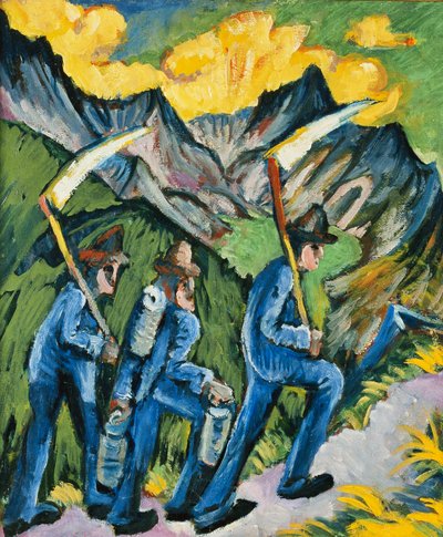 Alpleben, Triptychon, 1918 von Ernst Ludwig Kirchner