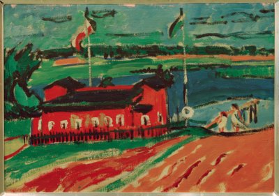 Badeanstalt bei Dresden von Ernst Ludwig Kirchner