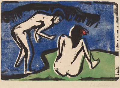 Badendes Paar von Ernst Ludwig Kirchner