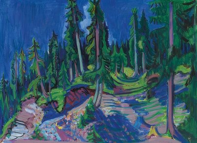 Bergwaldstudie von Ernst Ludwig Kirchner