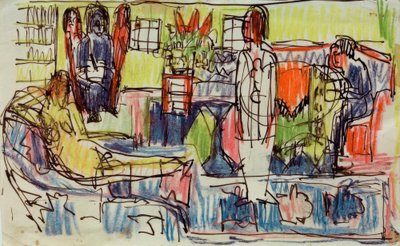 Moderne Bohème von Ernst Ludwig Kirchner