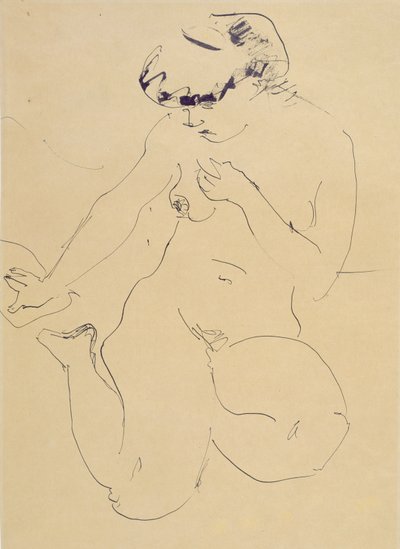 Kauernder Akt von Ernst Ludwig Kirchner