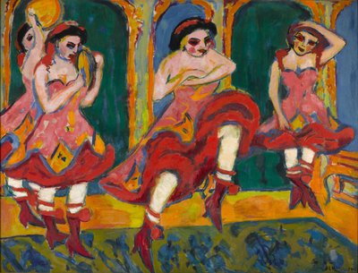 Czardas-Tänzer, 1908-1920 von Ernst Ludwig Kirchner