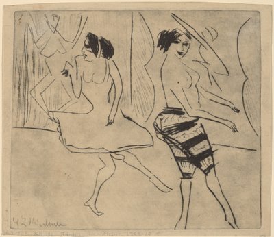 Tänzer im Studio von Ernst Ludwig Kirchner
