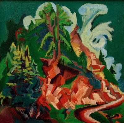 Der Berg. Der Weg zu Stafel von Ernst Ludwig Kirchner