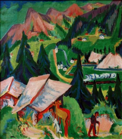 Der Junkerboden von der Stafel aus von Ernst Ludwig Kirchner