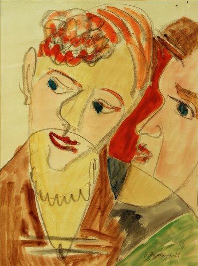 Die Hembusse (Liebespaar H.) von Ernst Ludwig Kirchner
