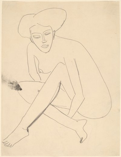 Sitzender Dodo von Ernst Ludwig Kirchner