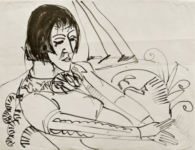 Sitzende (Erna) von Ernst Ludwig Kirchner