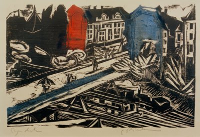 Überführungsbrücke der Wannseebahn von Ernst Ludwig Kirchner