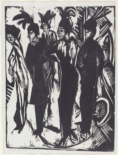 Fünf Frauen auf der Straße von Ernst Ludwig Kirchner