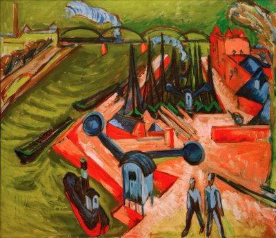 Frankfurter Westhafen von Ernst Ludwig Kirchner