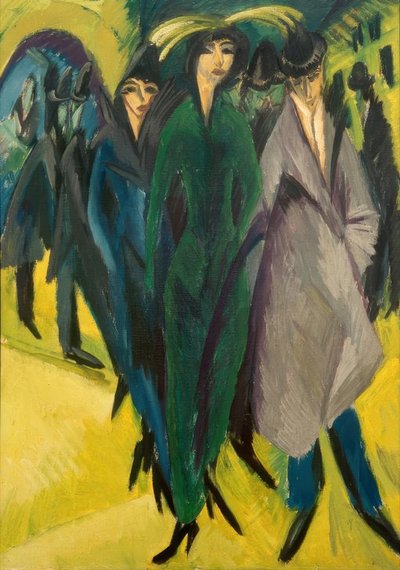 Frauen auf der Straße von Ernst Ludwig Kirchner