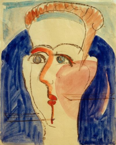 Frauenkopf von Ernst Ludwig Kirchner