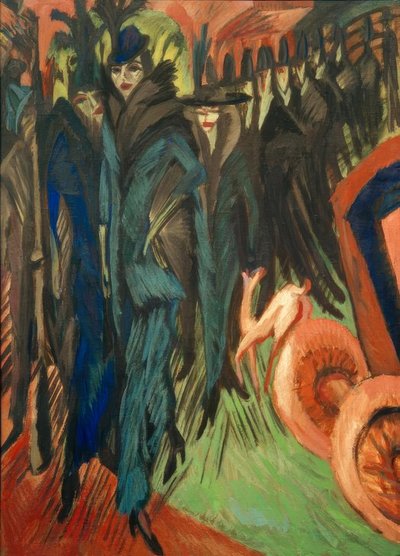 Friedrichstraße, Berlin von Ernst Ludwig Kirchner