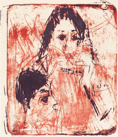 Mundharmonikaspieler von Ernst Ludwig Kirchner