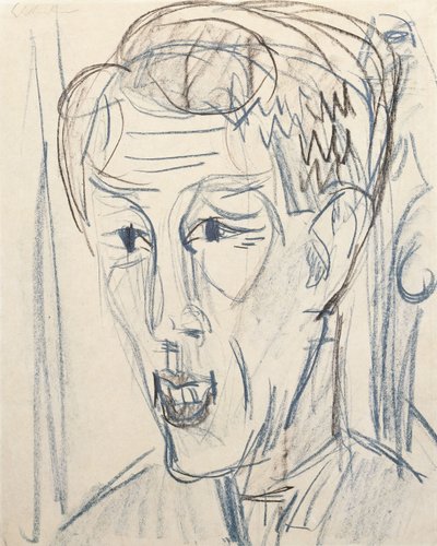 Kopf Bauknecht von Ernst Ludwig Kirchner