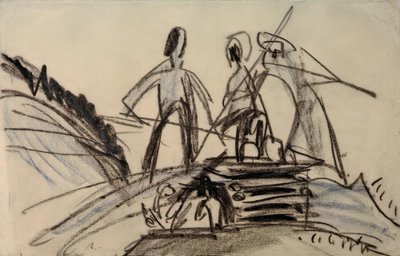 Heuende Bauern von Ernst Ludwig Kirchner
