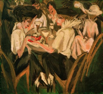 Im Café-Garten von Ernst Ludwig Kirchner