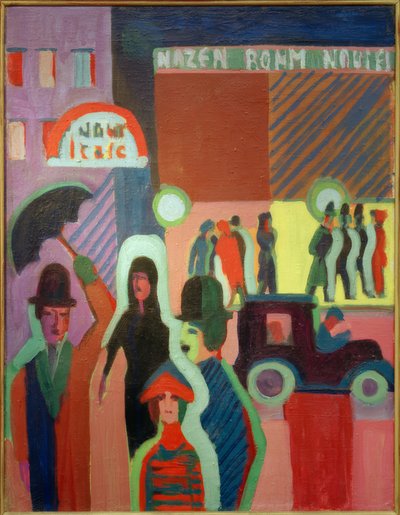 Kaufhaus im Regen von Ernst Ludwig Kirchner