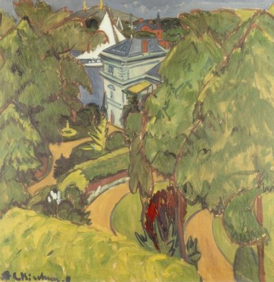 Landschaft (Villa bei Grünau) von Ernst Ludwig Kirchner