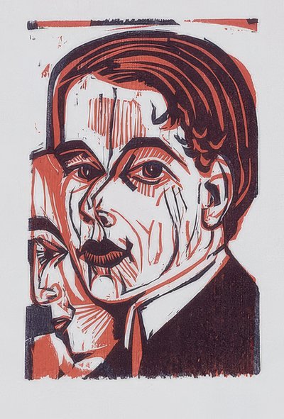 Männerkopf (Selbstbildnis) von Ernst Ludwig Kirchner