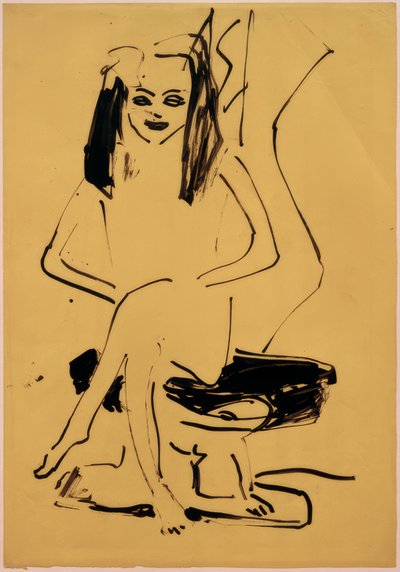 Ohne Titel (sitzende Marcella) von Ernst Ludwig Kirchner