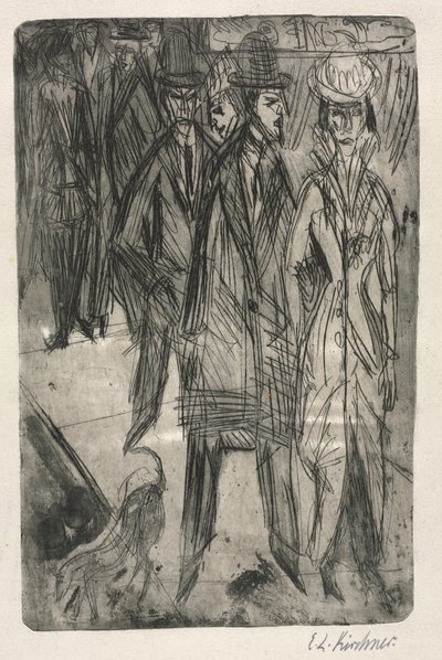 Auf der Straße von Ernst Ludwig Kirchner