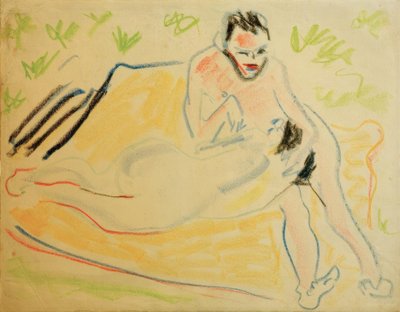 Paar auf der Decke von Ernst Ludwig Kirchner